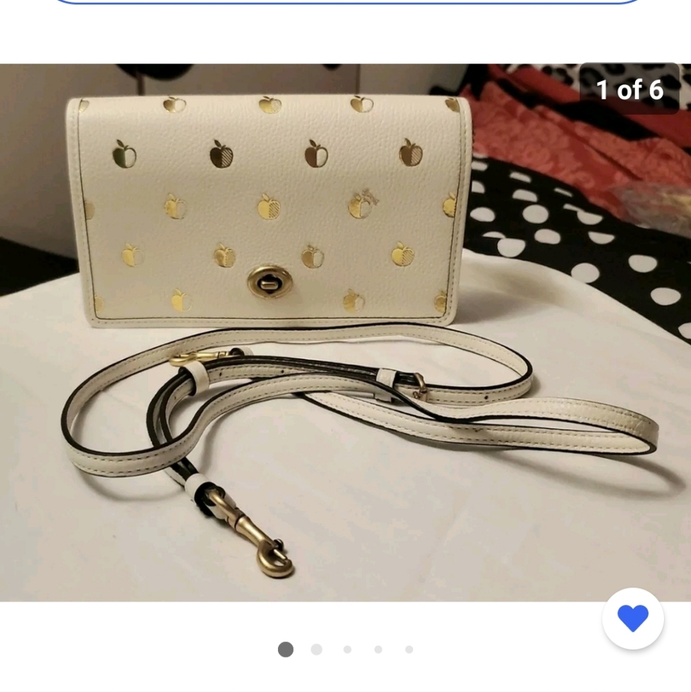 Coach Hayden Foldover Crossbody Clutch With Apple